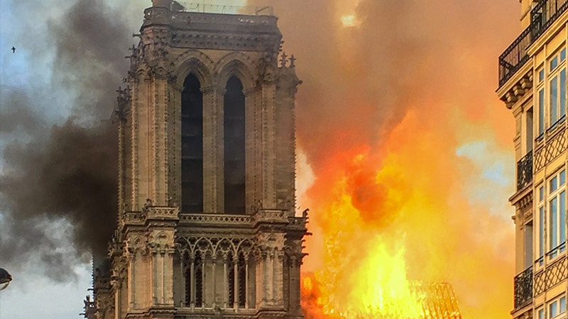 Communiqué de presse du 17 avril  2019 : puisse l’incendie de Notre-Dame éveiller les âmes assoupies des Européens...