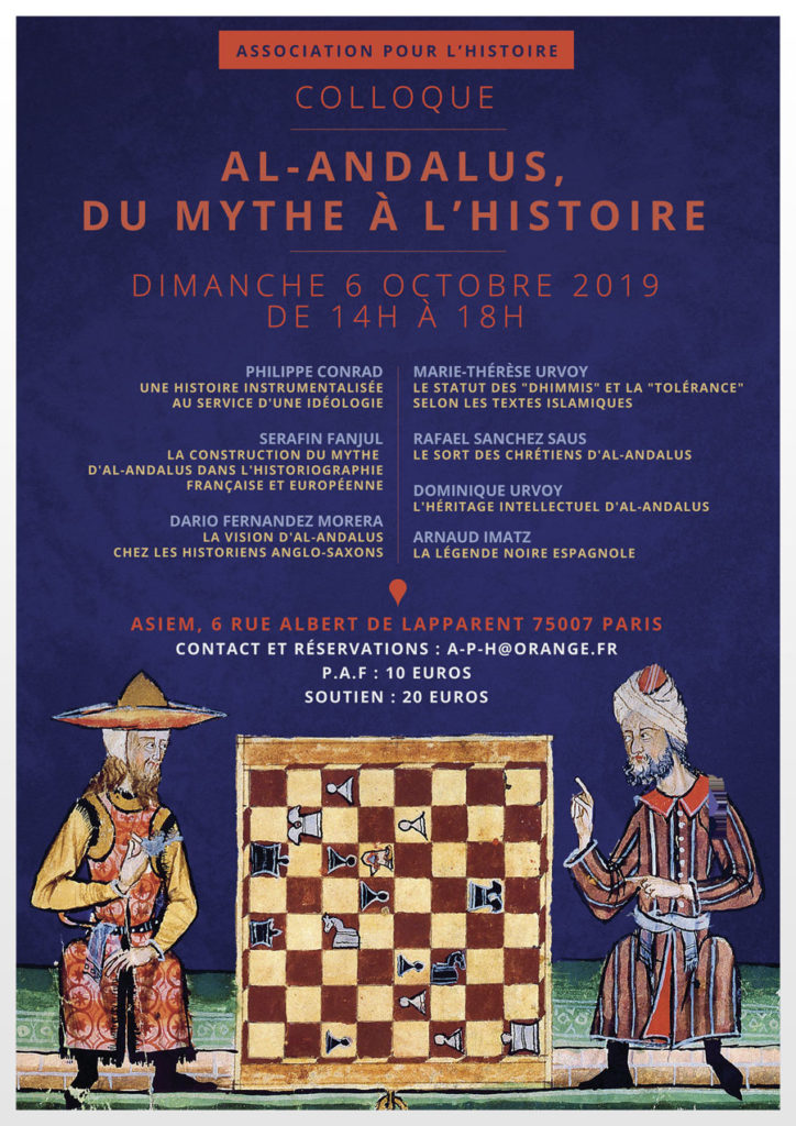 Al-Andalus, du mythe à l’Histoire : colloque le 6 octobre à Paris
