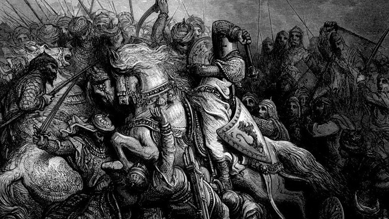 Richard Cœur de Lion à la bataille d’Arsur (7 septembre 1191)