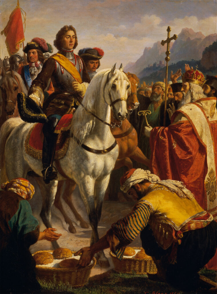 Le Prince Eugène libérant la Bosnie, tableau de Karl von Blaas, Kunsthistorisches Museum, Vienna.