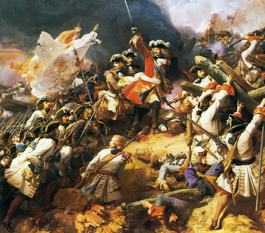 Bataille de Denain, huile sur toile de Jean Alaux (1839). Coll. Château de Versailles