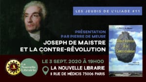 Joseph de Maistre et la contre-révolution