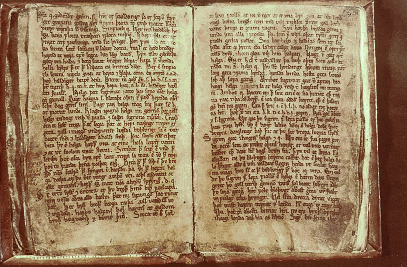Deux pages du Codex Regius