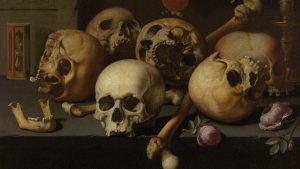 Aelbert Jansz van der Schoor, Vanitas stilleven (détail), entre 1640 et 1672. Coll. Rijksmuseum. Domaine public.